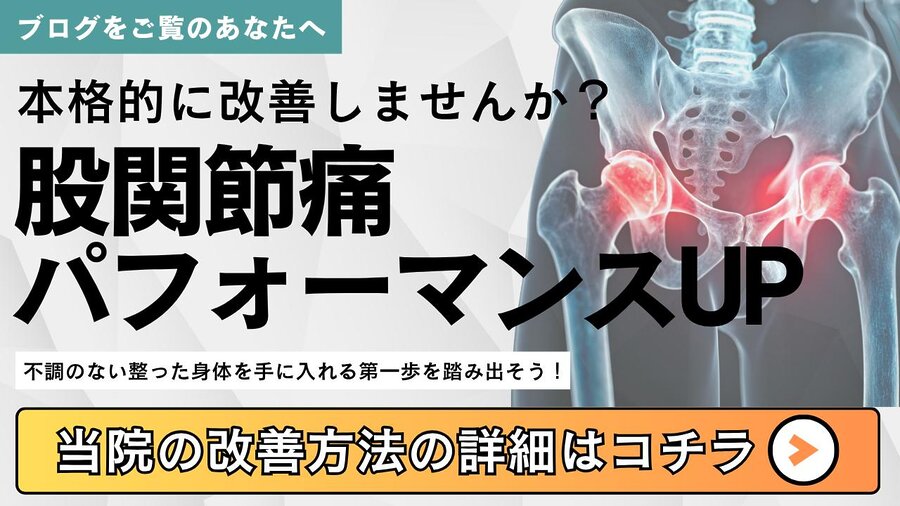 股関節痛を根本改善し、身体のパフォーマンスを向上させる整体バナー